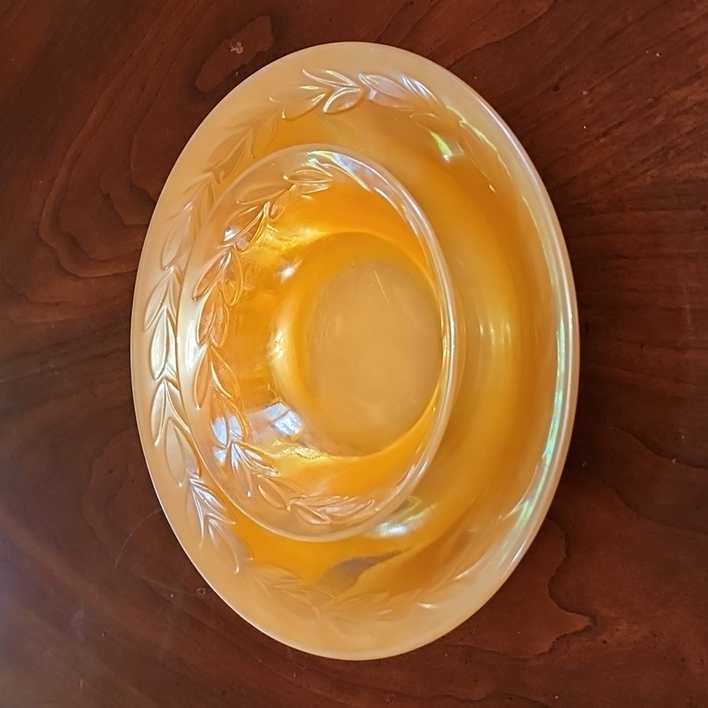Fire King bowl and dish - set of two